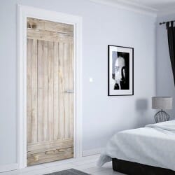 Order Your Door Sticker White Wash Barn Door For Home At Stickermaster